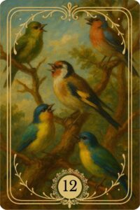 O arquétipo da Carta de número 12 do Baralho Cigano Terapêutico "Os Pássaros".