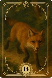 O arquétipo da Carta de número 14 do Baralho Cigano Terapêutico "A Raposa".