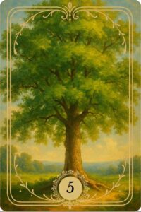 O arquétipo da Carta de número 5 do Baralho Cigano Terapêutico "A Árvore".